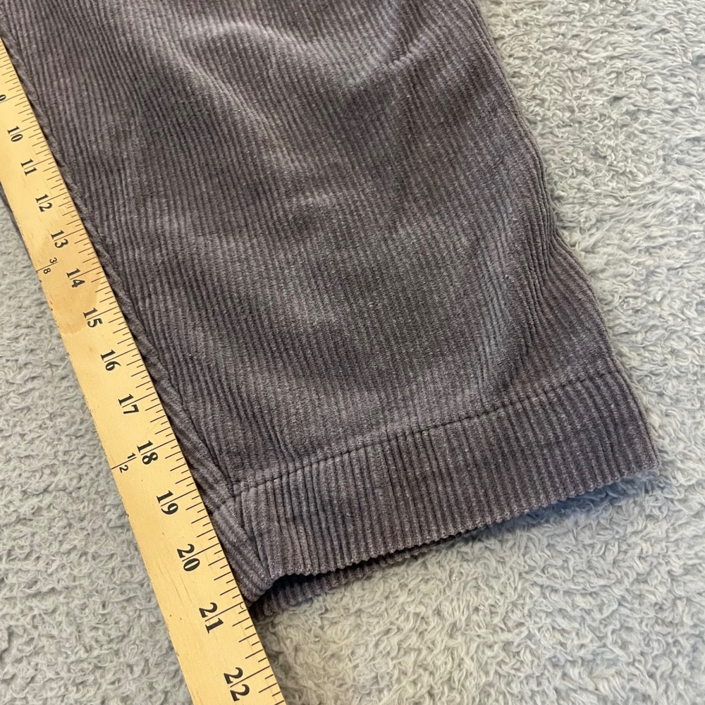 Deiji Studios Corduroy Pleated Pants Women XS Gray Cropped Drawstring Relaxed - Picture 14 of 16